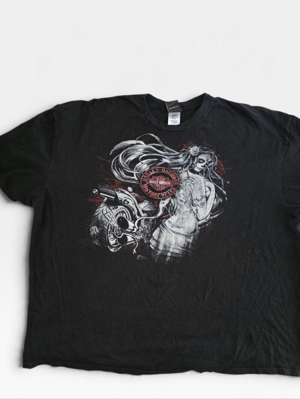 Harley-Davidson Panama City Beach "Sugar Skull Girl" Graphic Black Tee Men's 4XL